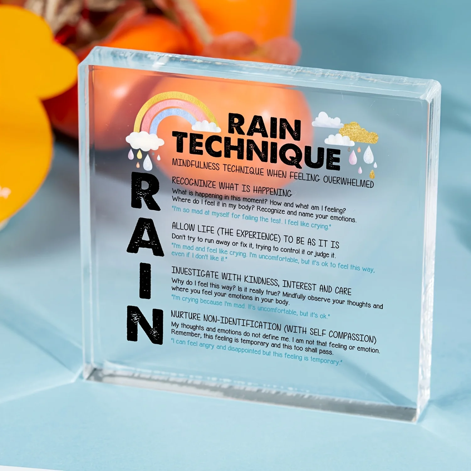 Rain Technique Teaching Sign for Classrooms 2 Rain Technique Teaching Sign for Classrooms - Image 2