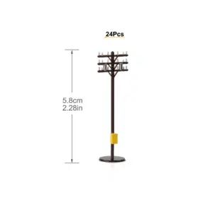 N Scale Telegraph Poles Set of 24 11 S005d909d9f78433d806cfc8ff7addf2dj