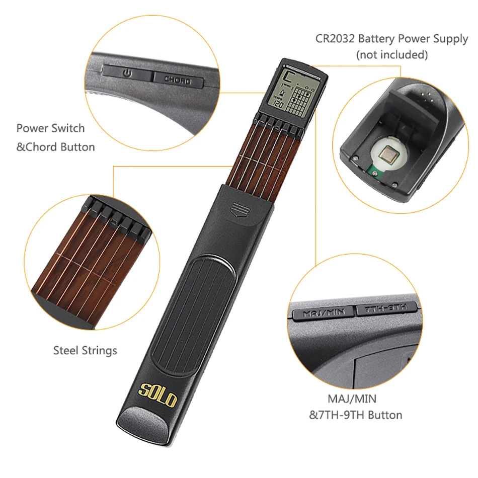 Portable Guitar Chord Trainer with LCD Display 4 Portable Guitar Chord Trainer with LCD Display - Image 4