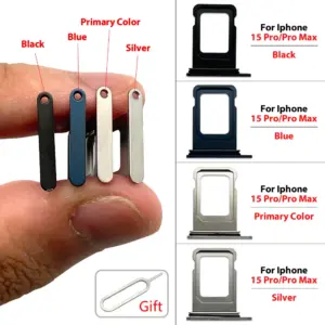 Set of 20 Metal SIM Trays for iPhone 15 Pro Max 14 S006b6d3437e84303b5f9cadb79c752a2X 1