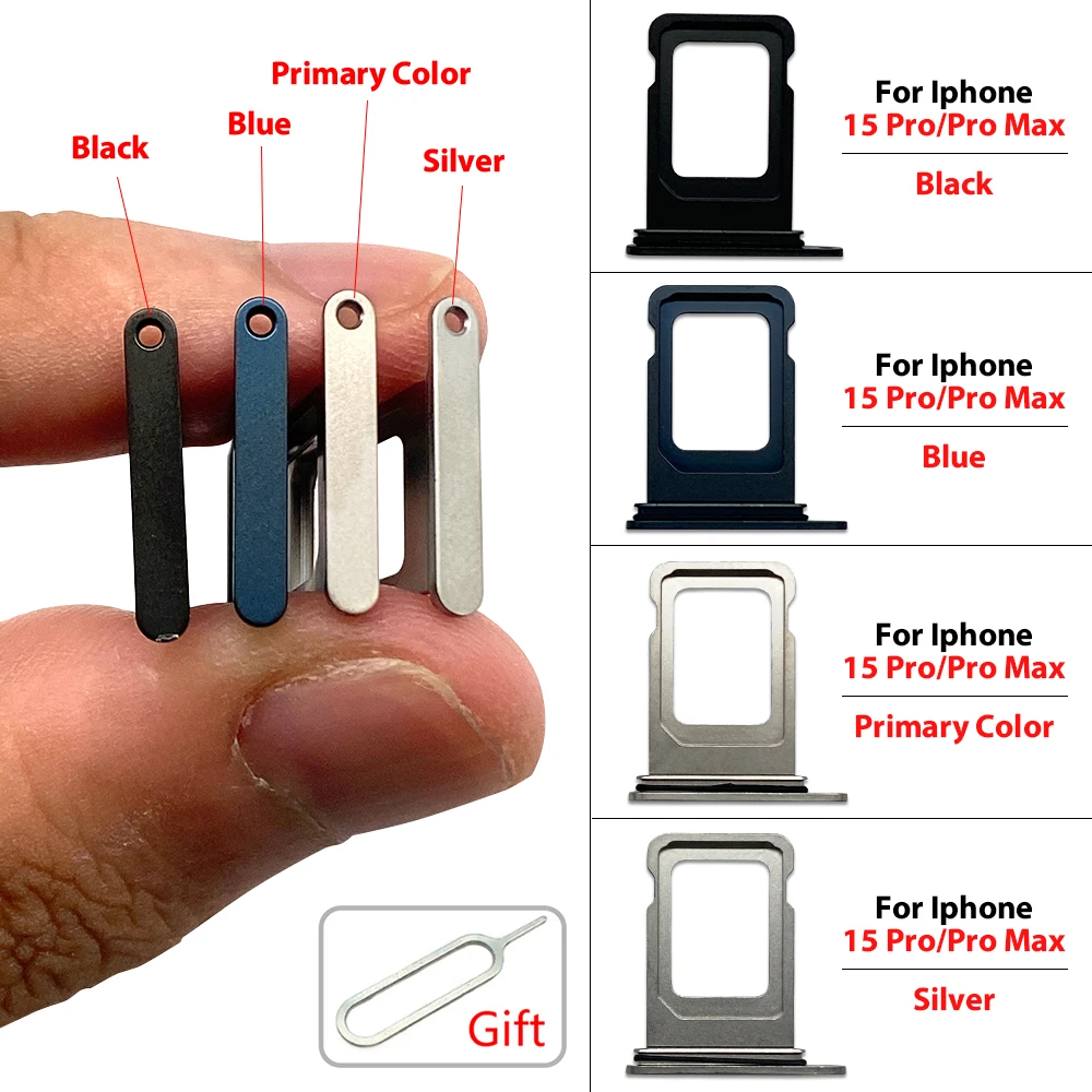 Set of 20 Metal SIM Trays for iPhone 15 Pro Max 5 Set of 20 Metal SIM Trays for iPhone 15 Pro Max - Image 5