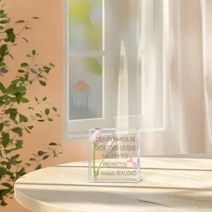 Pink Tulips Acrylic Decor with Bible Verse 11 S006e5f7355d54dc8b148b331200e50fdp