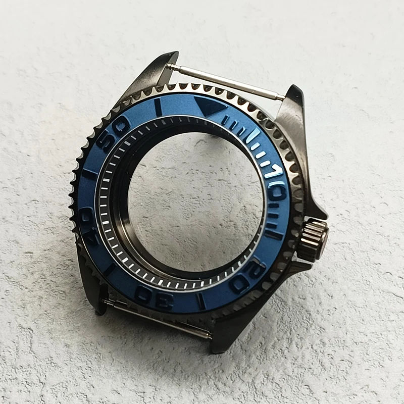 42mm Black Stainless Steel Dive Watch Case 8 42mm Black Stainless Steel Dive Watch Case - Image 8