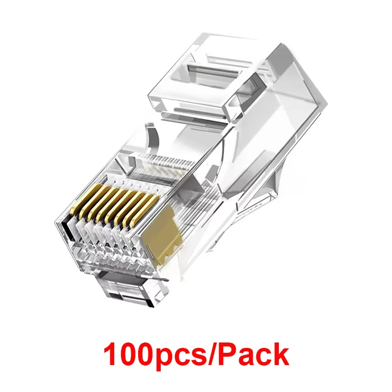 Transparent RJ45 Ethernet Connectors Pack of 20-100 9 Transparent RJ45 Ethernet Connectors Pack of 20-100 - Image 9
