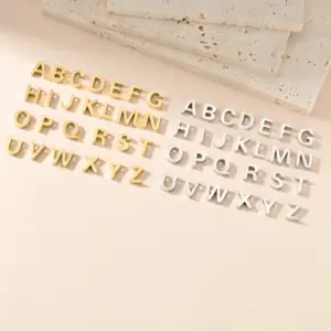 Stainless Steel Letter Pendant 8x9mm 7 S00ad3a20a23947d0a93ca7deeadad58c5