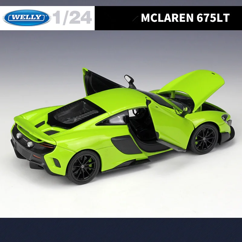 Vibrant Green McLaren 675LT Diecast Model 1:24 Scale 6 Vibrant Green McLaren 675LT Diecast Model 1:24 Scale - Image 6