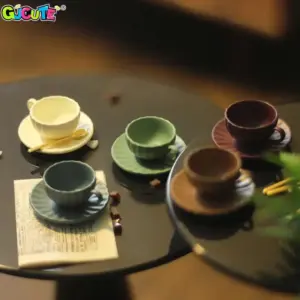 Vibrant 1/12 Miniature Dollhouse Coffee Set