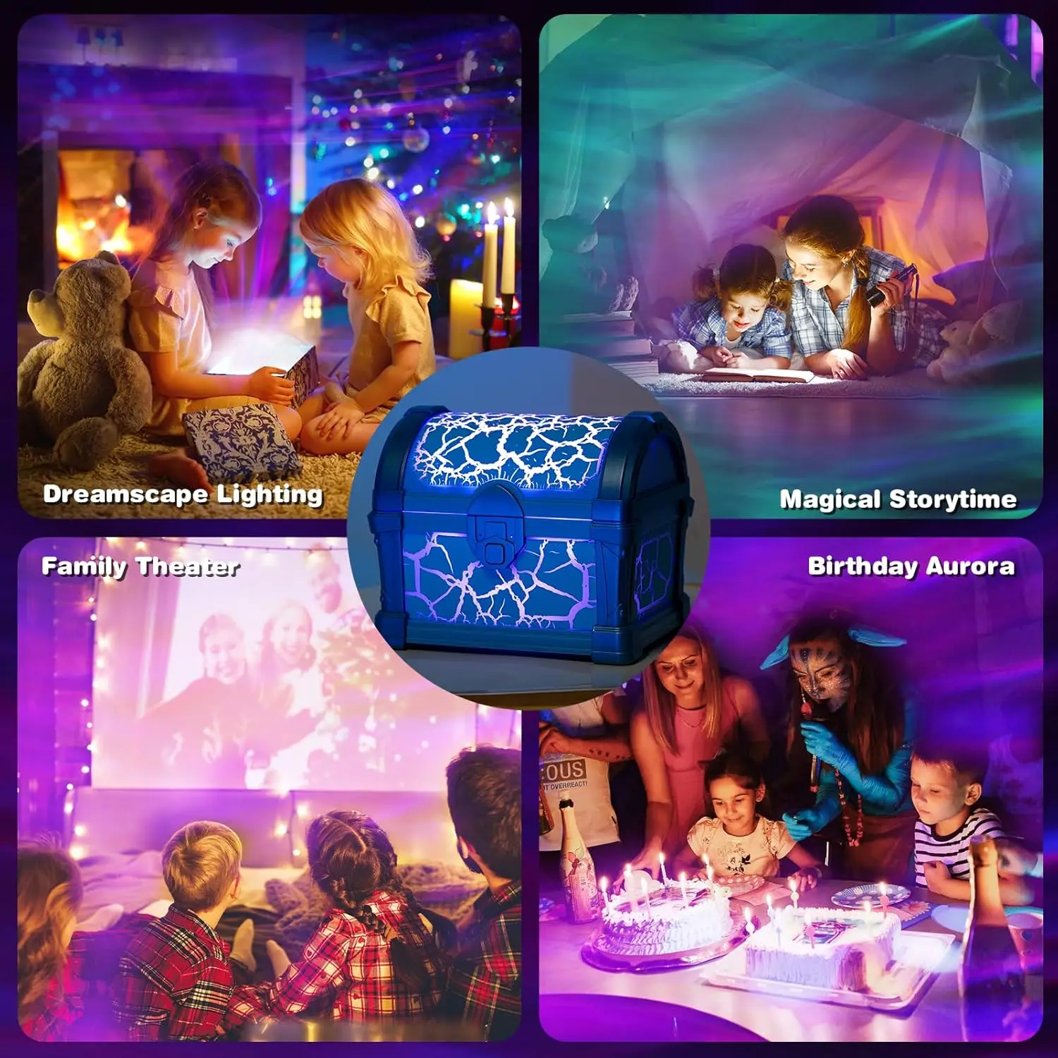Blue Projector Night Light with Galaxy Display 4 Blue Projector Night Light with Galaxy Display - Image 4