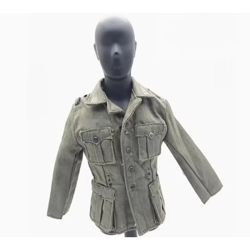 WWII Light Green Action Figure Coat for Collectors 4 WWII Light Green Action Figure Coat for Collectors - Image 4