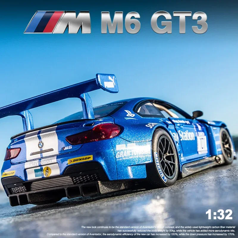 BMW M6 GT3 1:32 Scale Die-Cast Model 2 BMW M6 GT3 1:32 Scale Die-Cast Model - Image 2