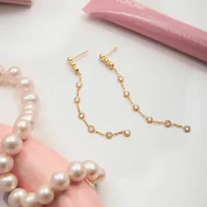 Stainless Steel Gold-Tone Drop Earrings 12 S0128b11922244930838accaa1d680a3ds