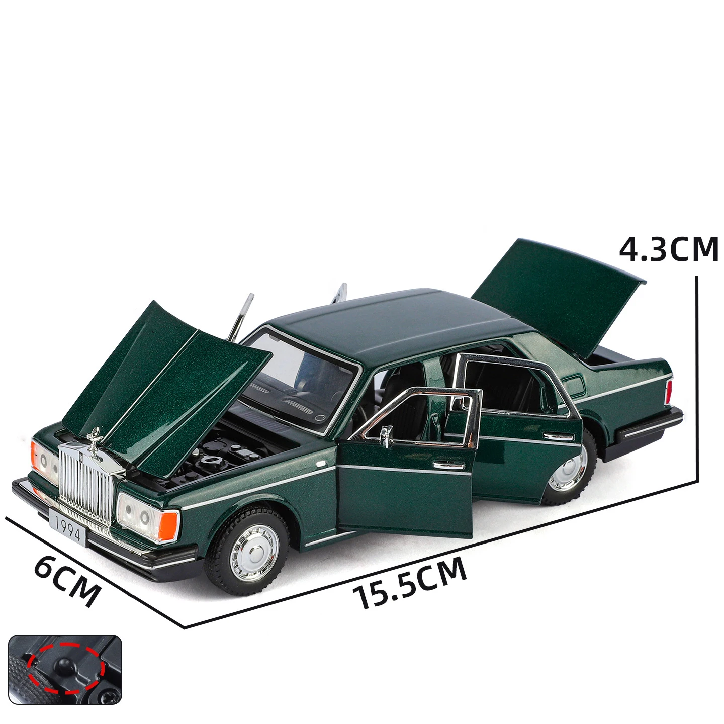 1:32 Scale Rolls Royce Silver Seraph Model Car 3 1:32 Scale Rolls Royce Silver Seraph Model Car - Image 3