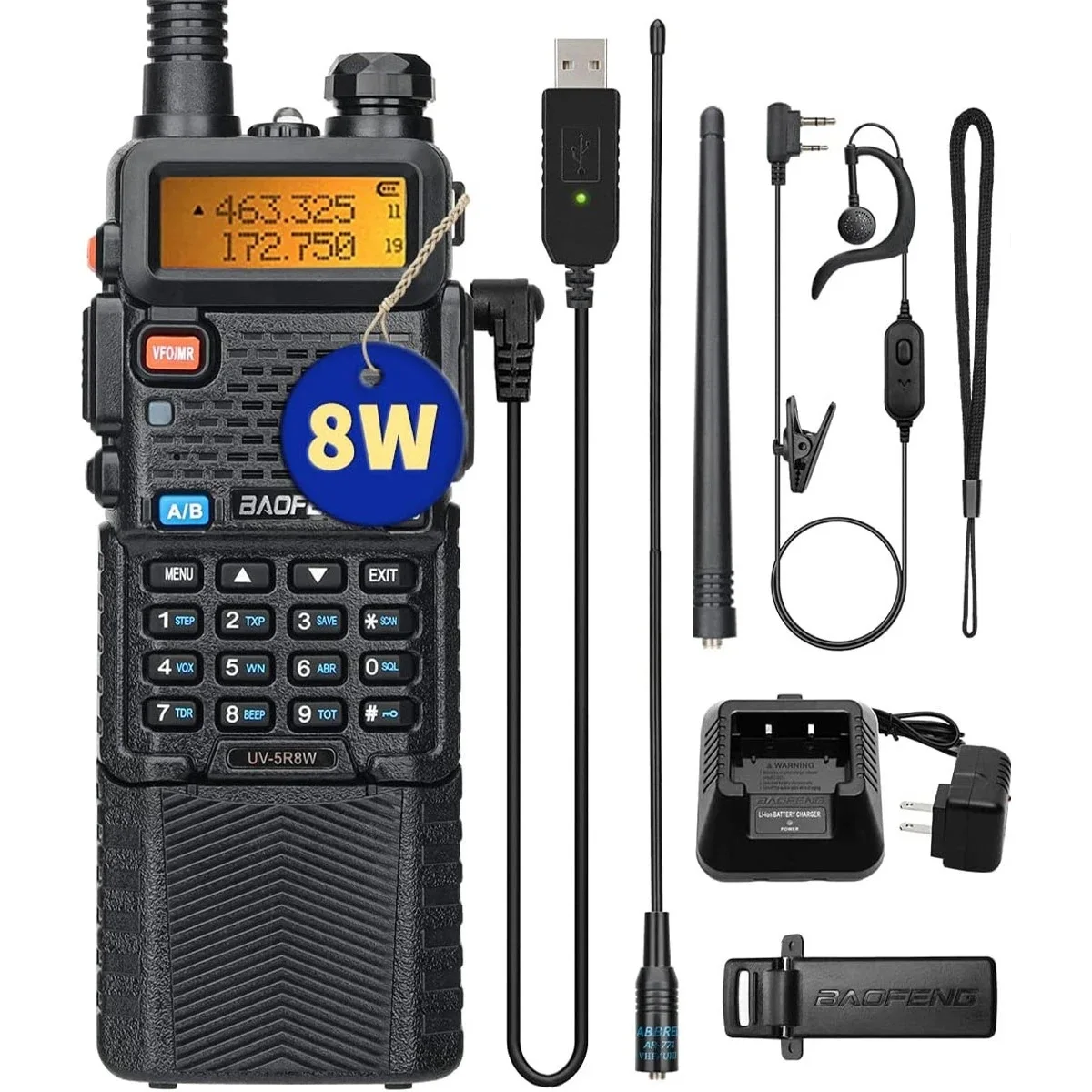 Baofeng UV-5R Dual-Band Walkie Talkie 8W 9 Baofeng UV-5R Dual-Band Walkie Talkie 8W - Image 9