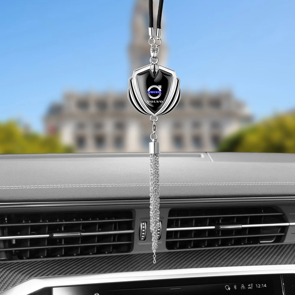 Metal Car Rearview Mirror Pendant with Logo 5 Metal Car Rearview Mirror Pendant with Logo - Image 5