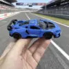 Blue McLaren-Style Die-Cast Racing Car Model