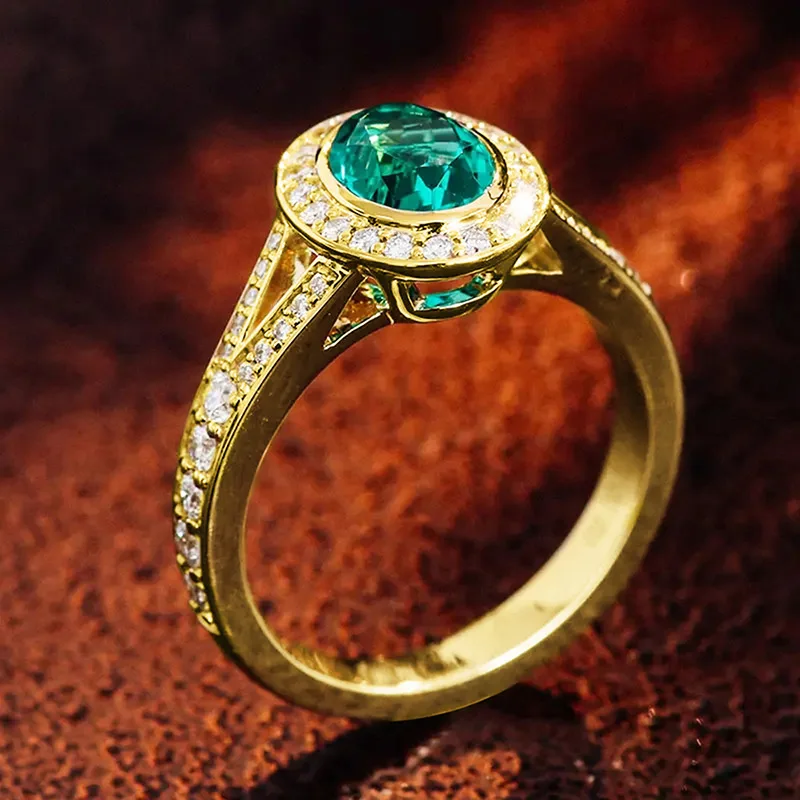 Vintage-Style Zircon Engagement Ring for Women 2 Vintage-Style Zircon Engagement Ring for Women - Image 2