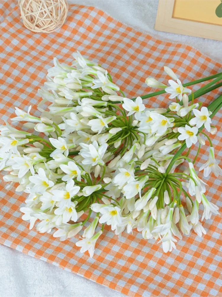 Luxury Artificial African Agapanthus Branch in Vivid Colors 4 Luxury Artificial African Agapanthus Branch in Vivid Colors - Image 4