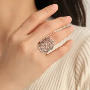 Nordic Vegvisir Stainless Steel Ring 11 S01a010be402846f881bca826e26cfb0eU