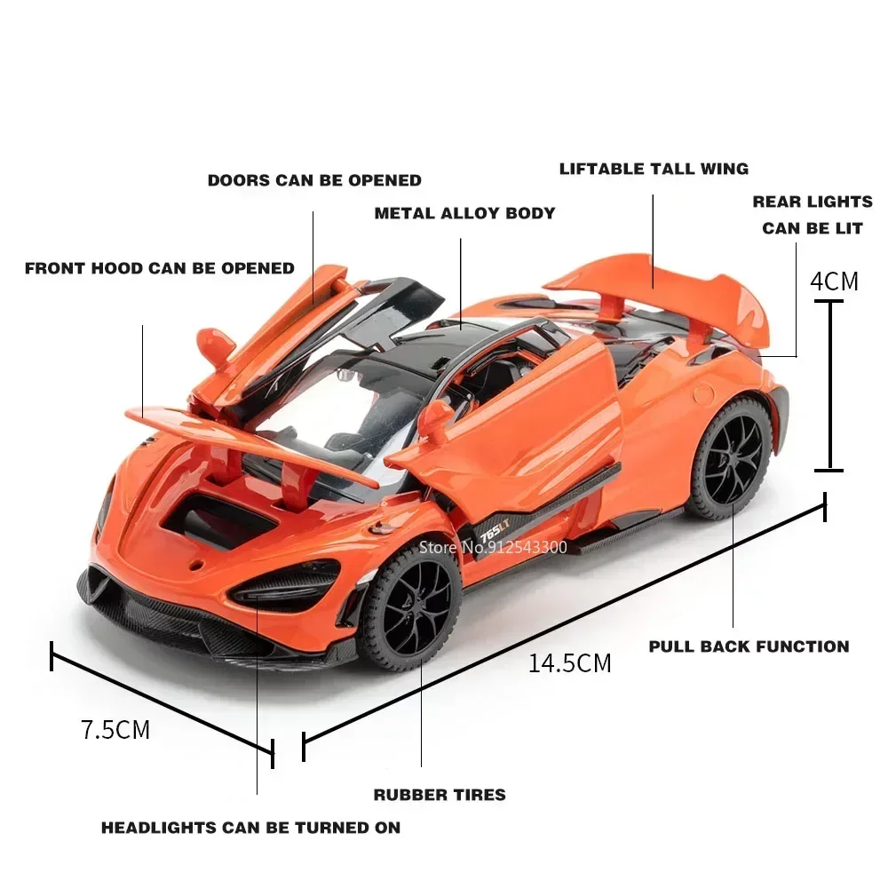 Iridescent McLaren 720S Diecast Model 2 Iridescent McLaren 720S Diecast Model - Image 2