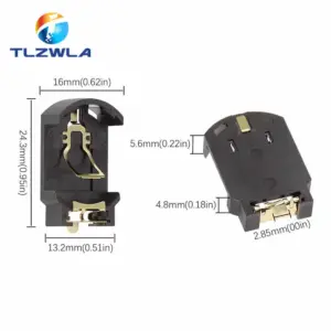 Black Plastic CR2032 Battery Holder Set of 10 11 S01f9f2ddd2e544f4827050a8b7938527i