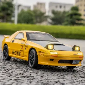 Vibrant Yellow RX7 Miniature Sports Car Model 14 S01fd23c5362349caaca6915dd1d91aa36 1
