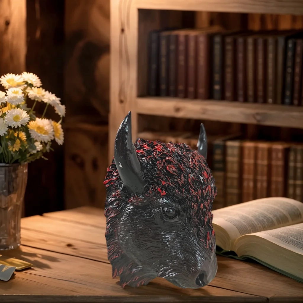 Industrial Bull Head Wall Decor 4 Industrial Bull Head Wall Decor - Image 4