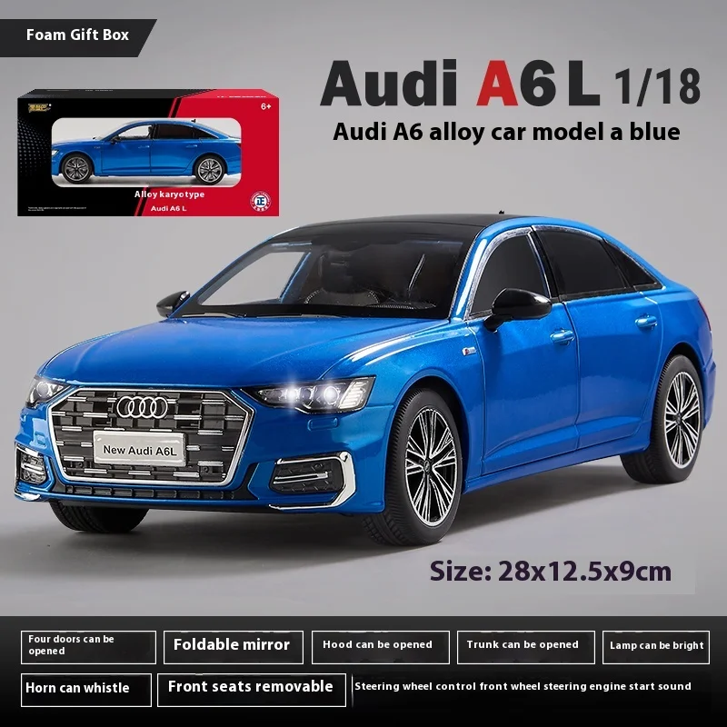 Audi A6 L 1:18 Diecast Model with Light and Sound 9 Audi A6 L 1:18 Diecast Model with Light and Sound - Image 9