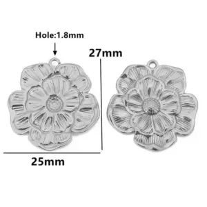 Stainless Steel Charm Set with Natural Motifs 17 S021cc0729be14c6889ae20667ca5865a6