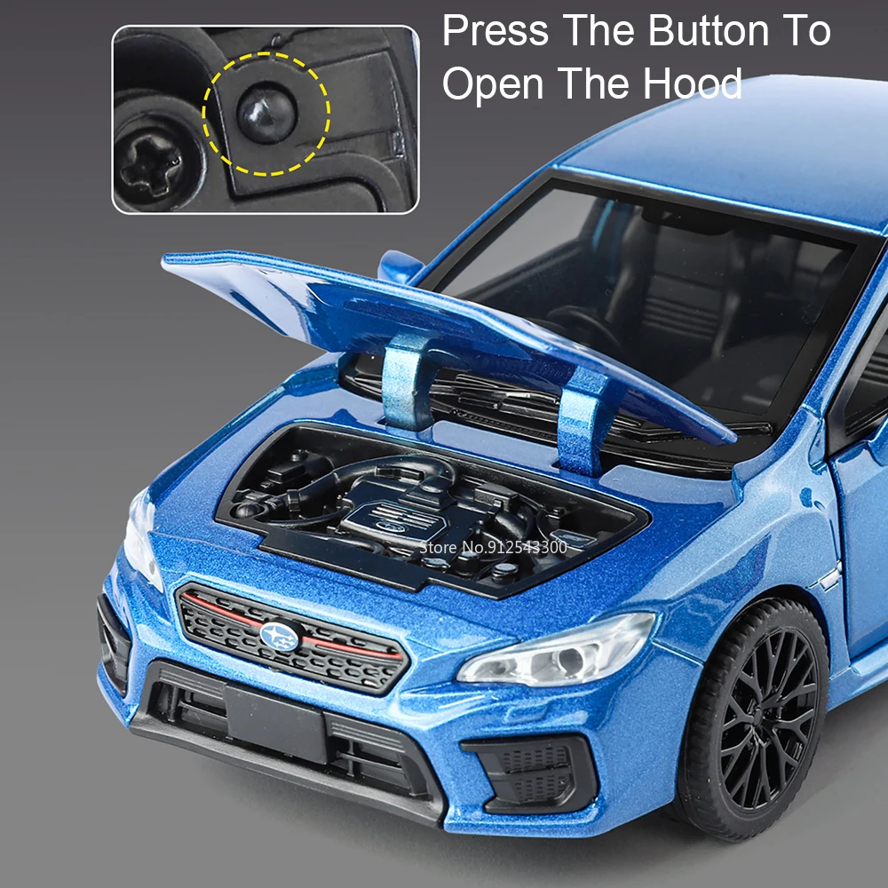 1:30 Scale Subaru WRX STI Diecast Model 6 1:30 Scale Subaru WRX STI Diecast Model - Image 6