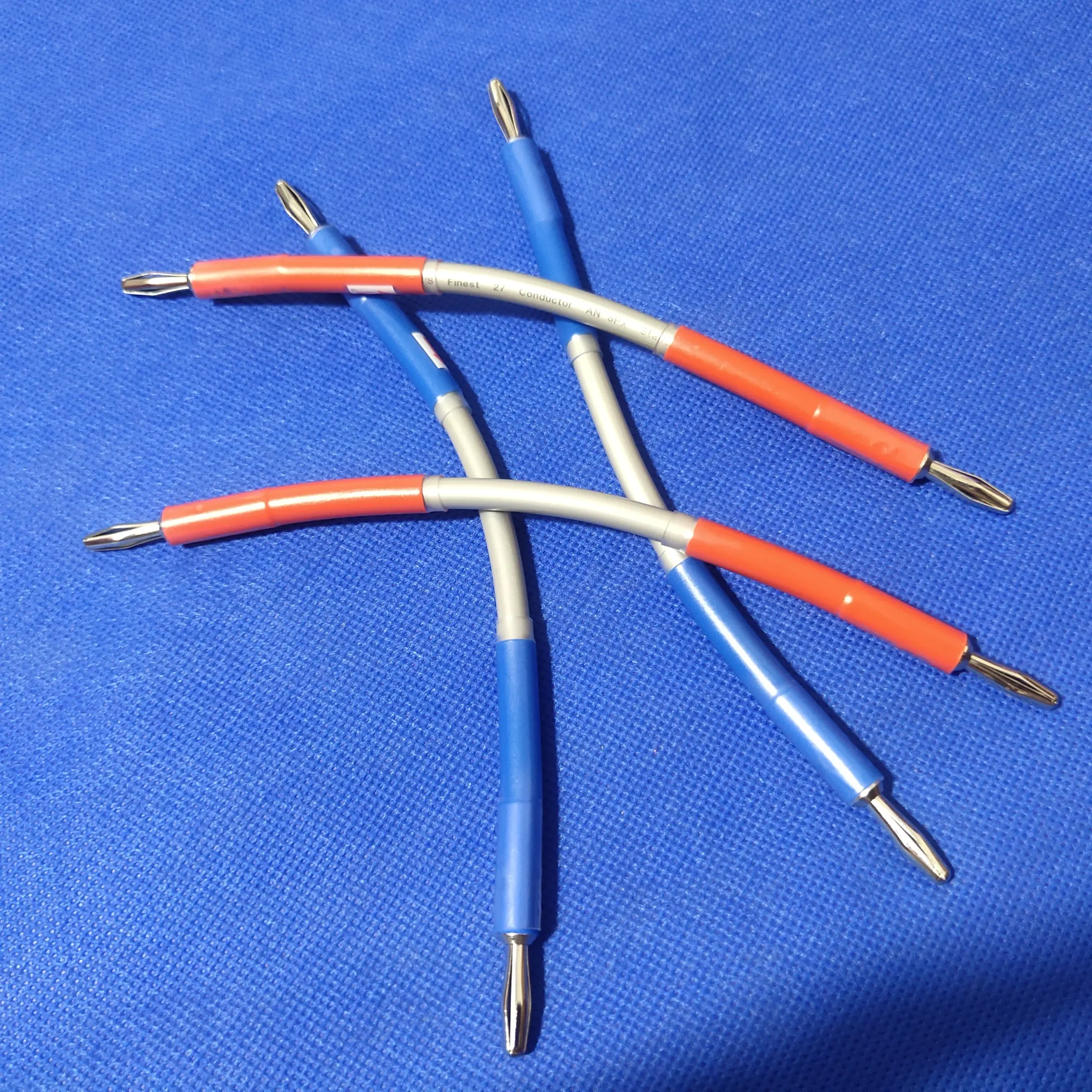 British Sterling Silver Speaker Jumper Cables Set 8 British Sterling Silver Speaker Jumper Cables Set - Image 8