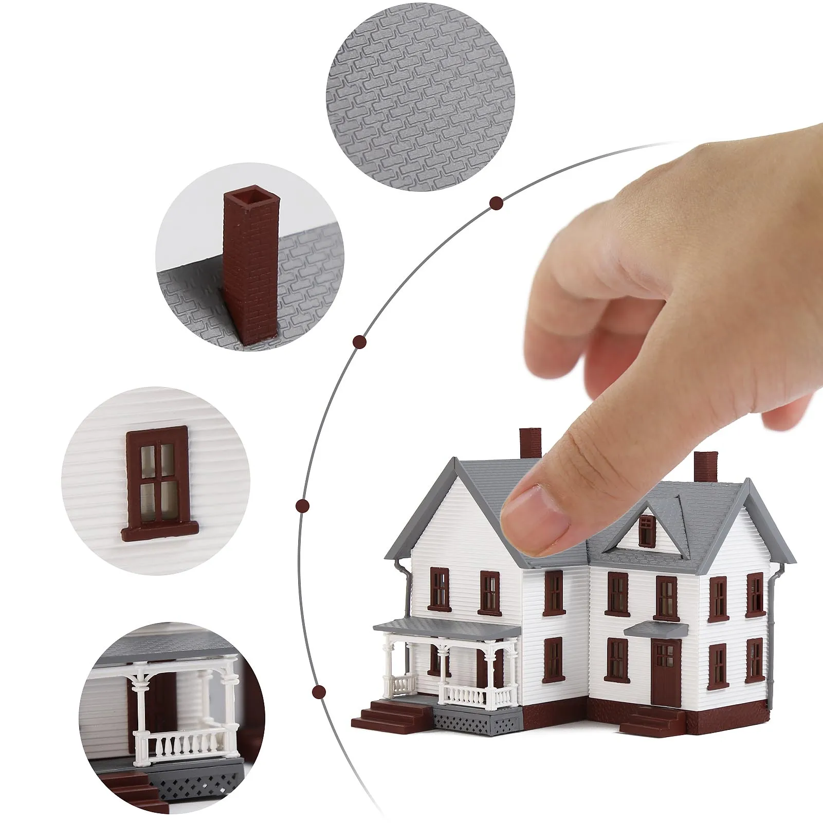 N Scale 1:160 House Model for Dioramas 4 N Scale 1:160 House Model for Dioramas - Image 4