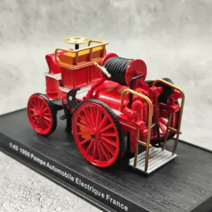 Vintage French Electric Fire Truck 1/43 Die-Cast Model 6 S02562f79c56941ab8ef89b1879399104P