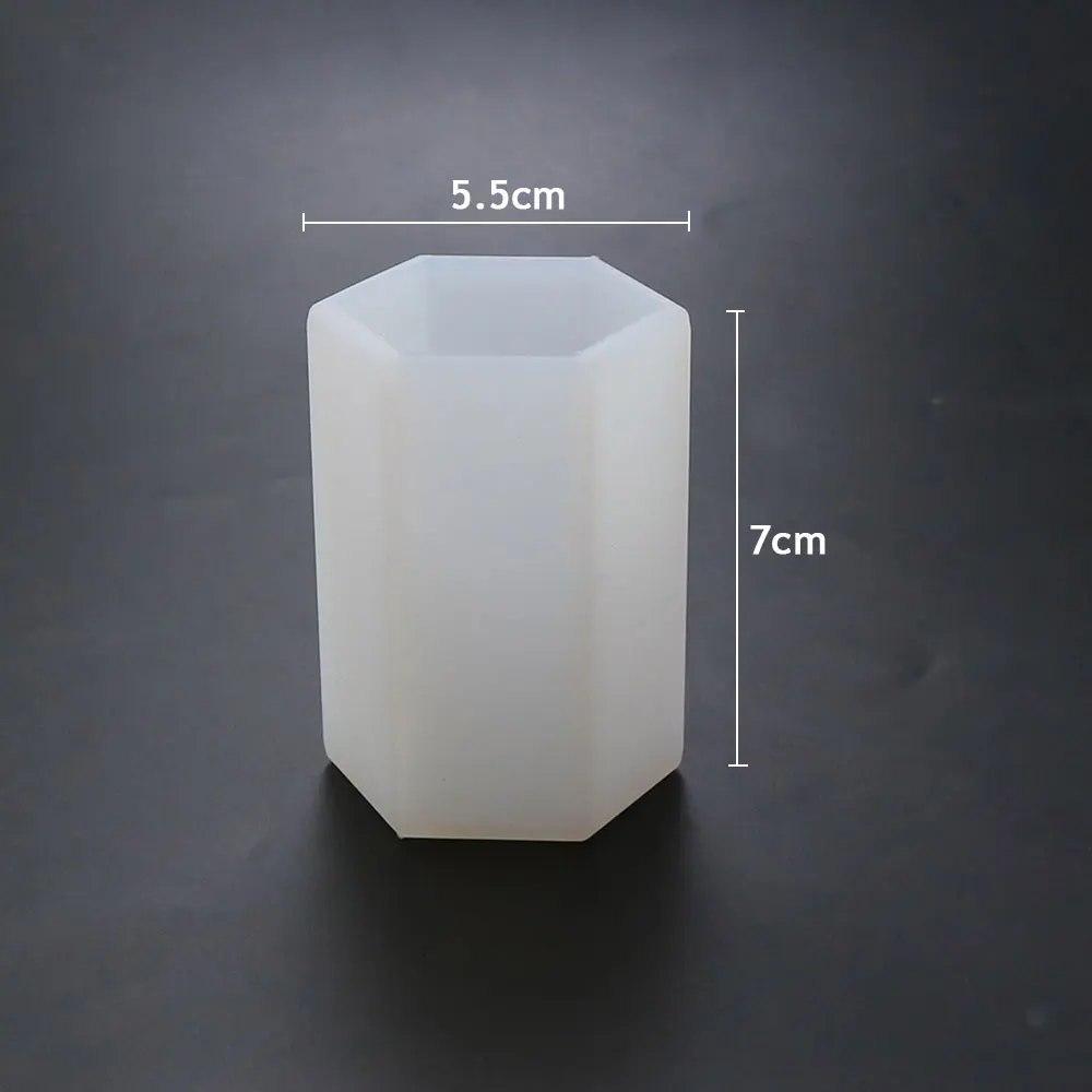 Silicone Candle Mold 6x10cm Hexagonal & Cylindrical 8 Silicone Candle Mold 6x10cm Hexagonal & Cylindrical - Image 8