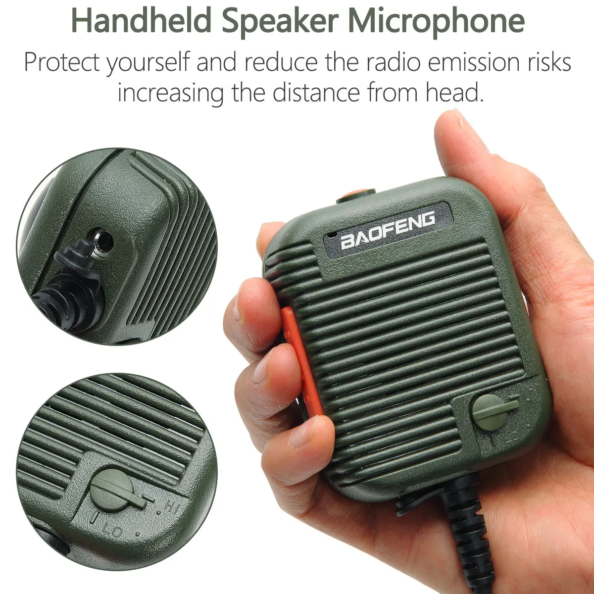 Rugged Baofeng AR-152 Microphone for Radios 3 Rugged Baofeng AR-152 Microphone for Radios - Image 3