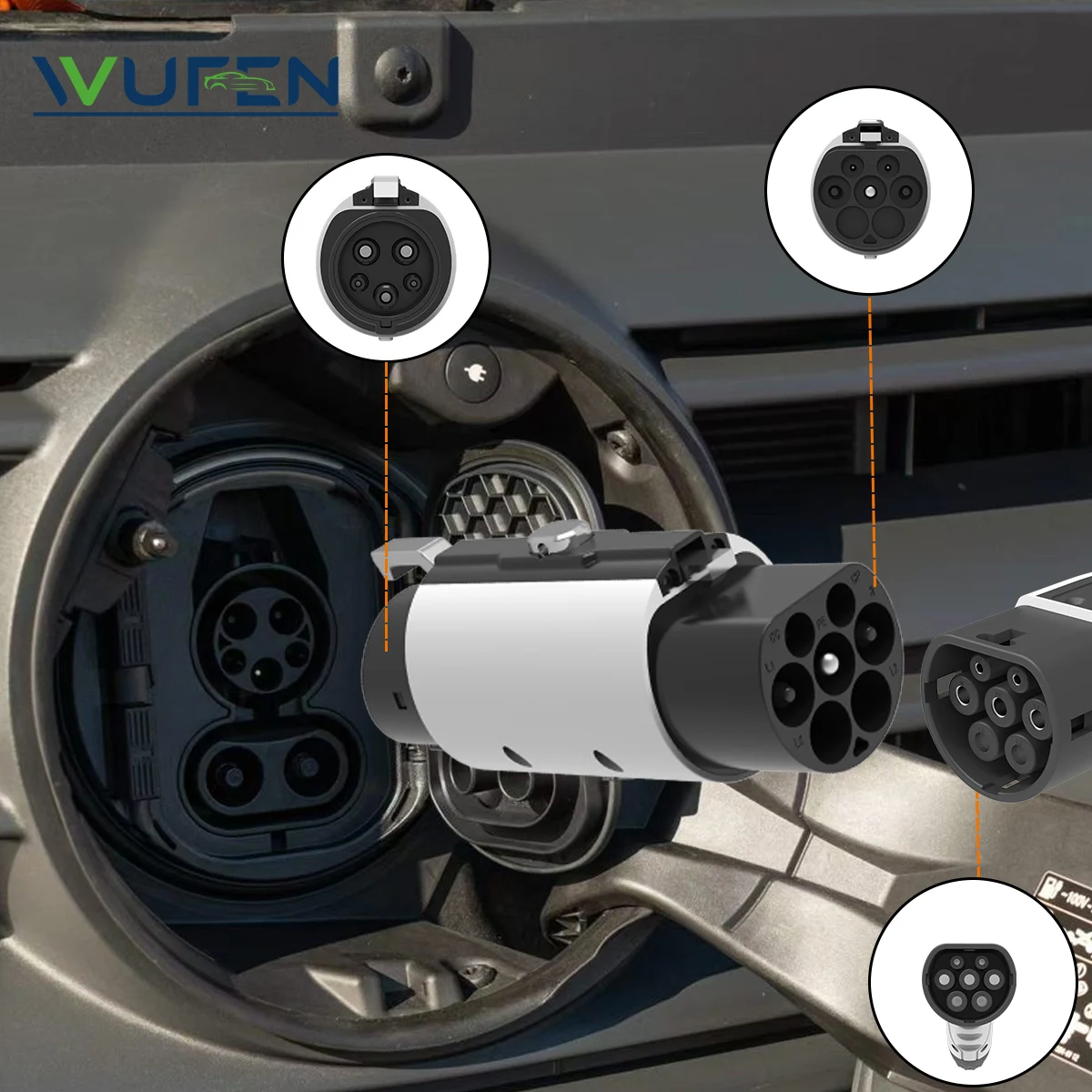 WUFEN Type2 to Type1 EV Charging Adapter 4 WUFEN Type2 to Type1 EV Charging Adapter - Image 4