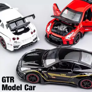 Nissan GTR R35 1:32 Diecast Model in Red 14 S02c5090f99c54ecf95db4a2f289217dax
