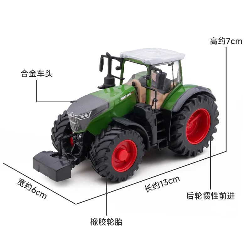 Green Farm Tractor Diecast Model for Collectors 2 Green Farm Tractor Diecast Model for Collectors - Image 2