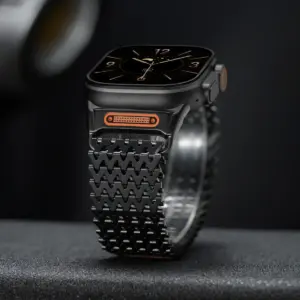 Stainless Steel Apple Watch Strap for Series 3-8 10 S02e4011a8c6d44509fe8f6c133271096f