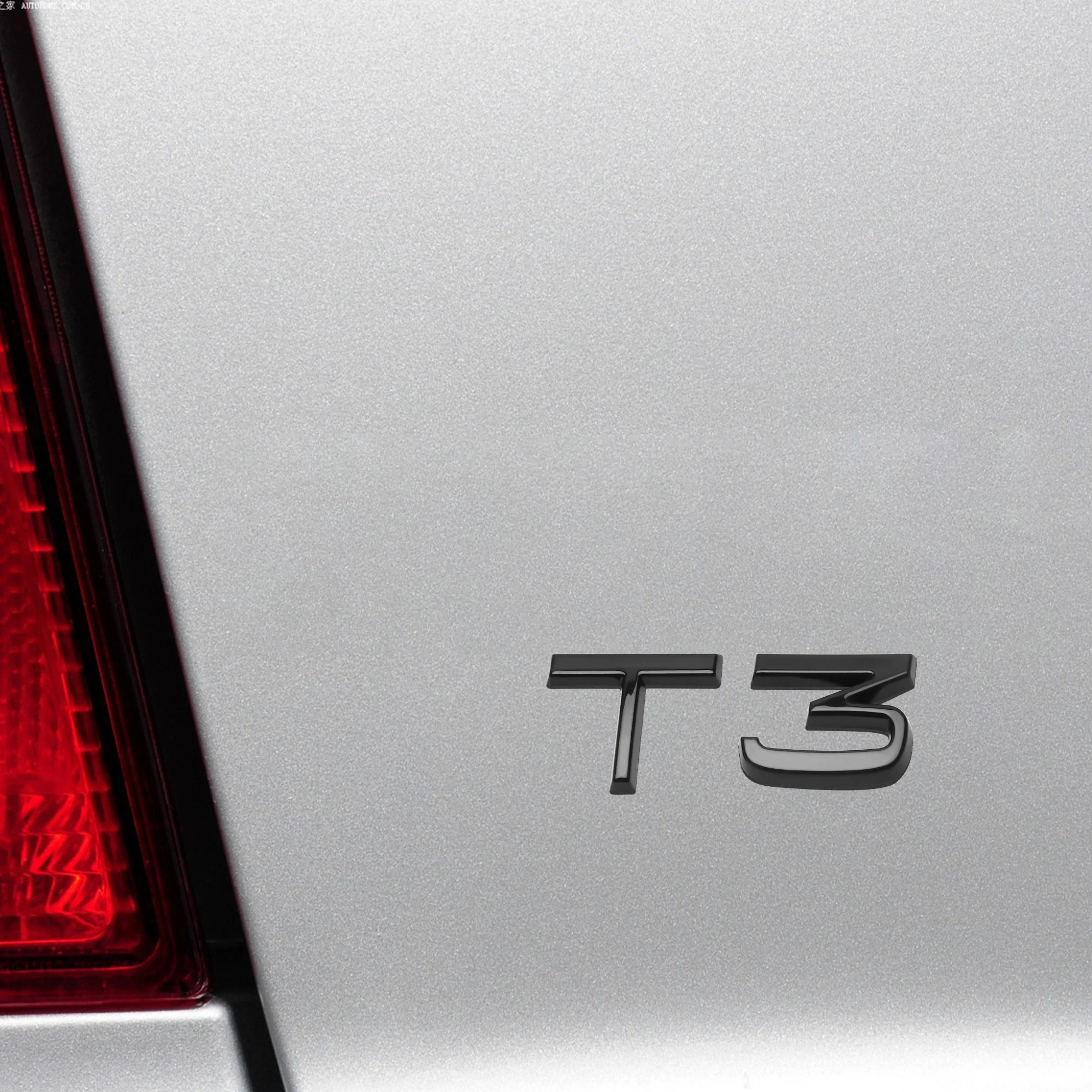 Mercedes 3D ABS Emblem Sticker Kit in Silver/Black 2 Mercedes 3D ABS Emblem Sticker Kit in Silver/Black - Image 2