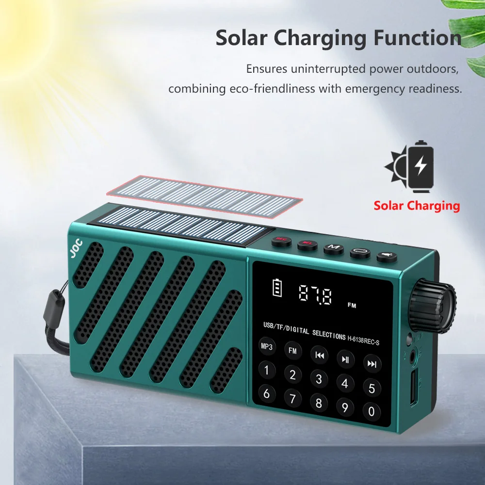 Portable Solar Bluetooth Speaker with 5W Output 4 Portable Solar Bluetooth Speaker with 5W Output - Image 4