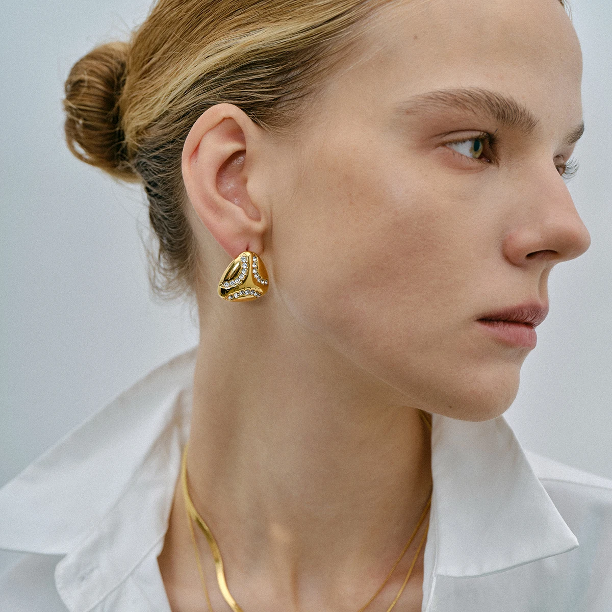 Geometric Stainless Steel Earrings for Women 4 Geometric Stainless Steel Earrings for Women - Image 4