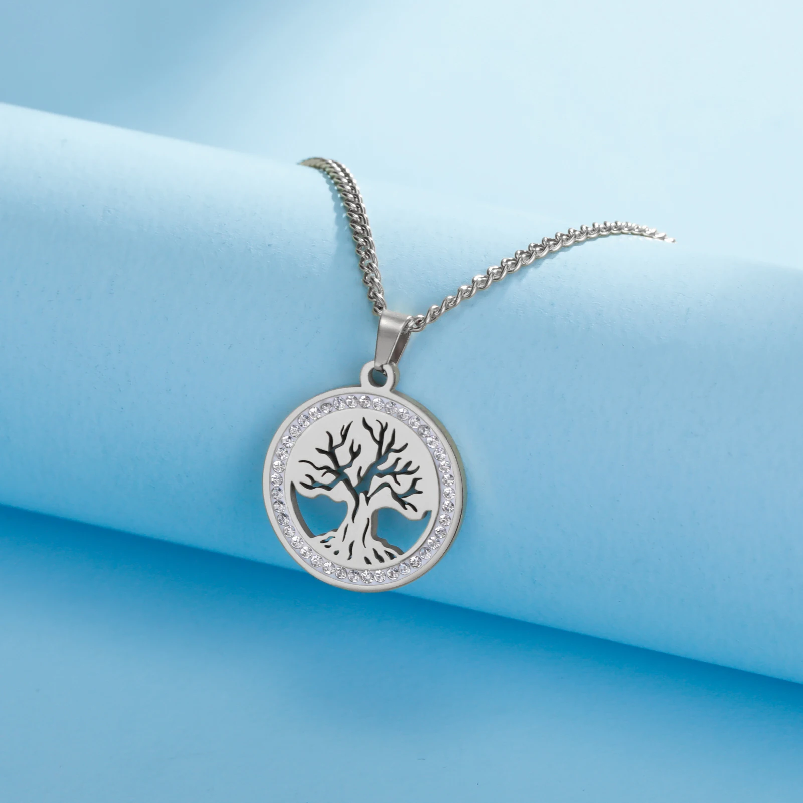 Stainless Steel Tree of Life Necklace for Women 5 Stainless Steel Tree of Life Necklace for Women - Image 5