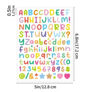 Colorful Alphabet Sticker Set for Crafts 13 S03168778253a4f97ad29239a10f867c3V