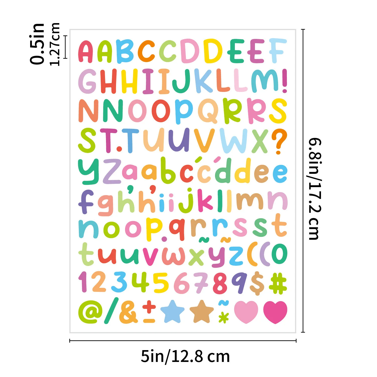 Colorful Alphabet Sticker Set for Crafts 7 Colorful Alphabet Sticker Set for Crafts - Image 7