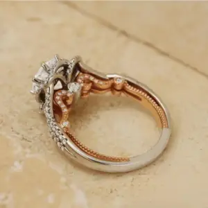 Women's Rose Gold Zircon Fashion Ring 6 S0317fee4359141edbacd7e477af3a8c9S