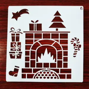 Christmas Holiday Scene Stencil Set 12 pcs 10 S0344817d0bfe4d609c749a64207c2fb1t