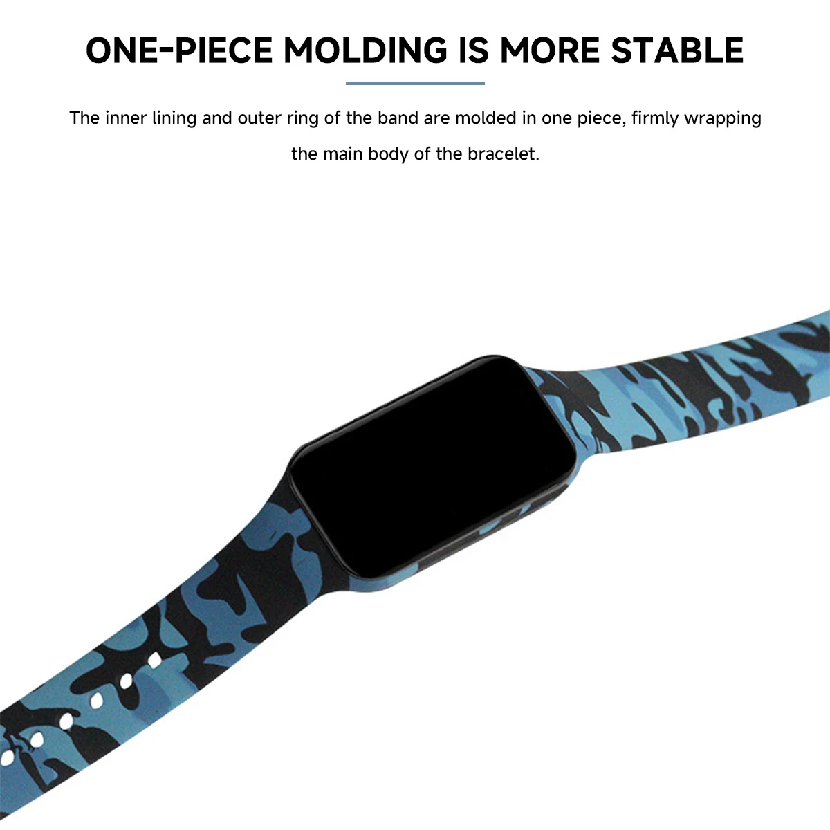 Silicone Wrist Strap for Redmi Band 2 & Xiaomi Band 8 6 Silicone Wrist Strap for Redmi Band 2 & Xiaomi Band 8 - Image 6