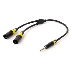 1/4 Inch TS to Dual XLR Y-Splitter Cable 16 S038b139dc2284395932e76ac3c234465X