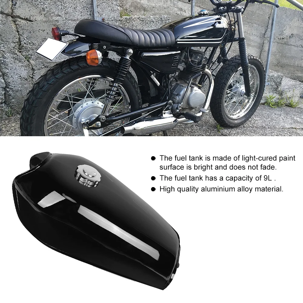 Black Retro Fuel Tank for Honda CG125 3 Black Retro Fuel Tank for Honda CG125 - Image 3