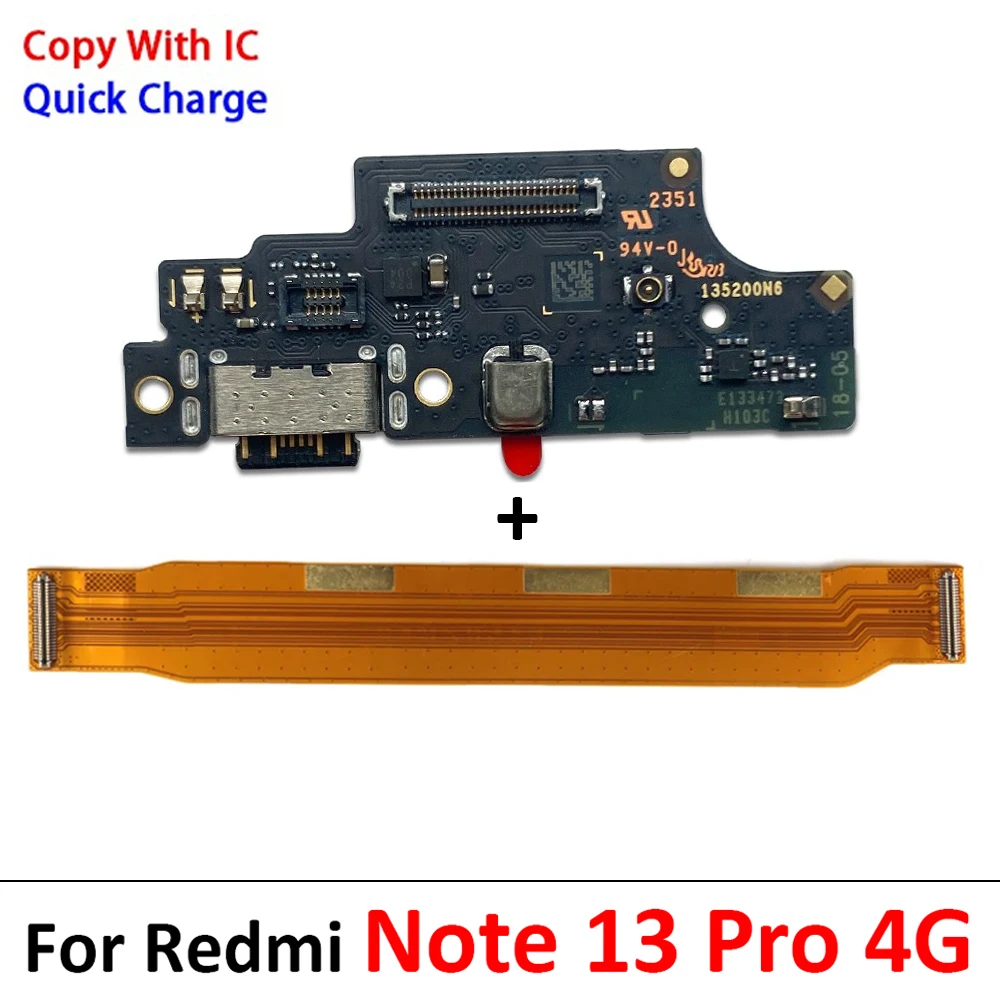 Flex Cable with USB Port for Xiaomi Redmi Note 13 Pro Plus 6 Flex Cable with USB Port for Xiaomi Redmi Note 13 Pro Plus - Image 6